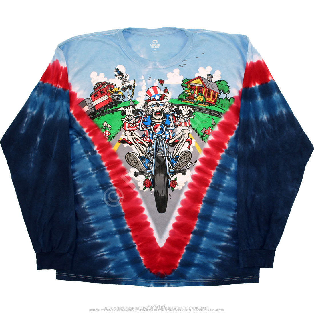 Grateful Dead Moto Sam Long-Sleeve Tie-Dye T-Shirt