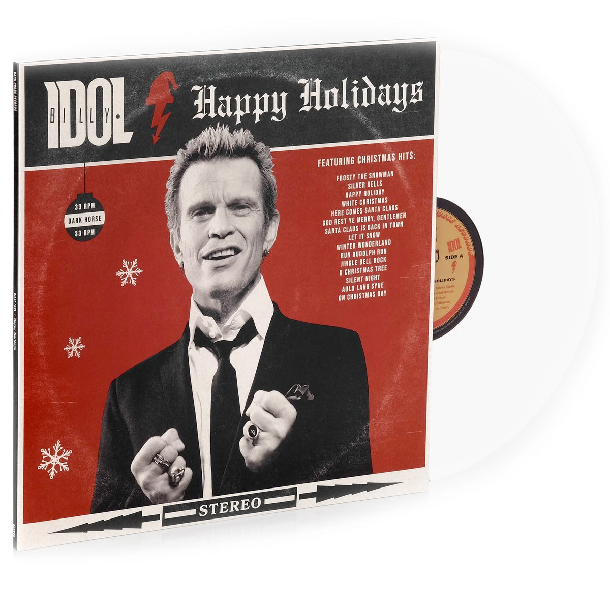 Billy Idol Happy Holidays white