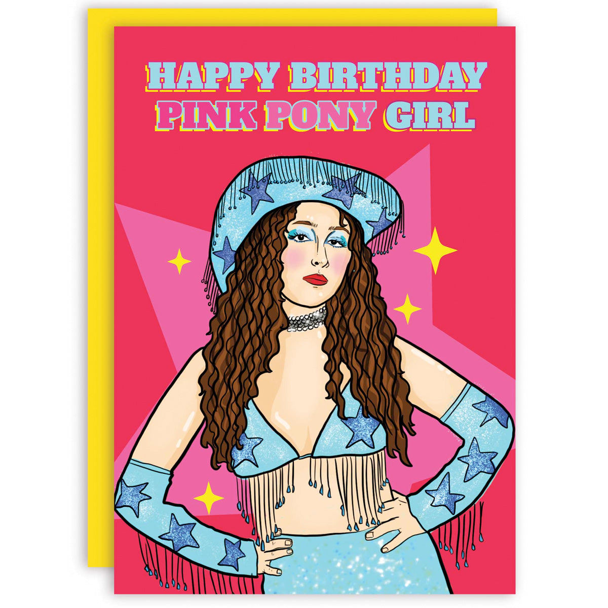 Chappell Roan Pink Pony Birthday Card