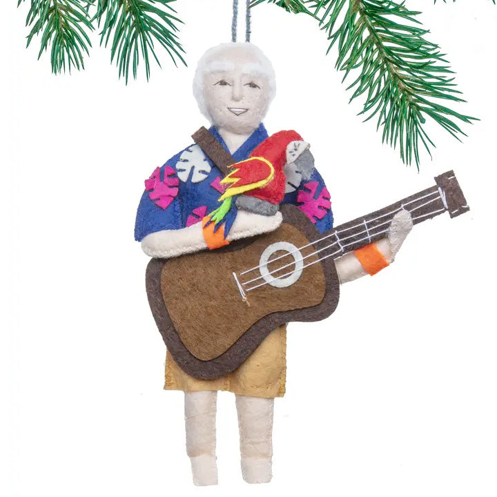 Jimmy Buffett Felt Ornament