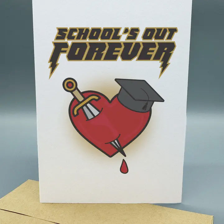 School's Out Graduation Card