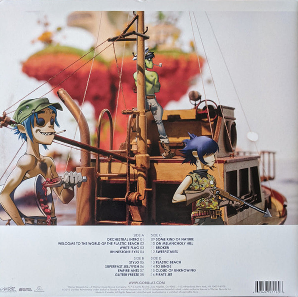 Gorillaz plastic beach orders vinyl record double LP